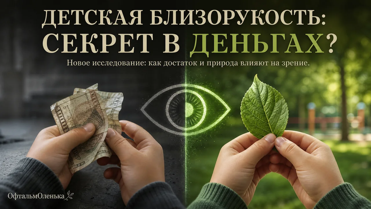 Деньги, зелень и прогулки: что мешает близорукости у детей стать высокой. Разбор огромного исследования