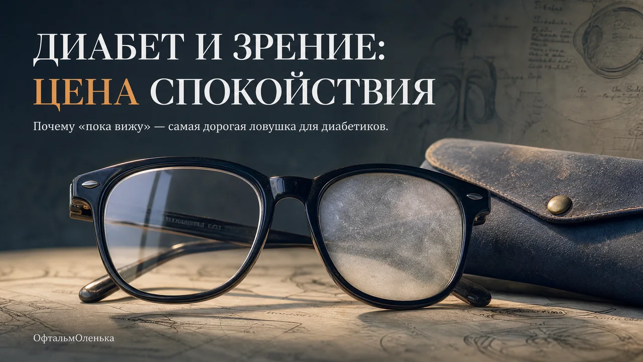 Диабет и зрение: 70,7% пациентов не пошли бы к офтальмологу, пока видят хорошо
