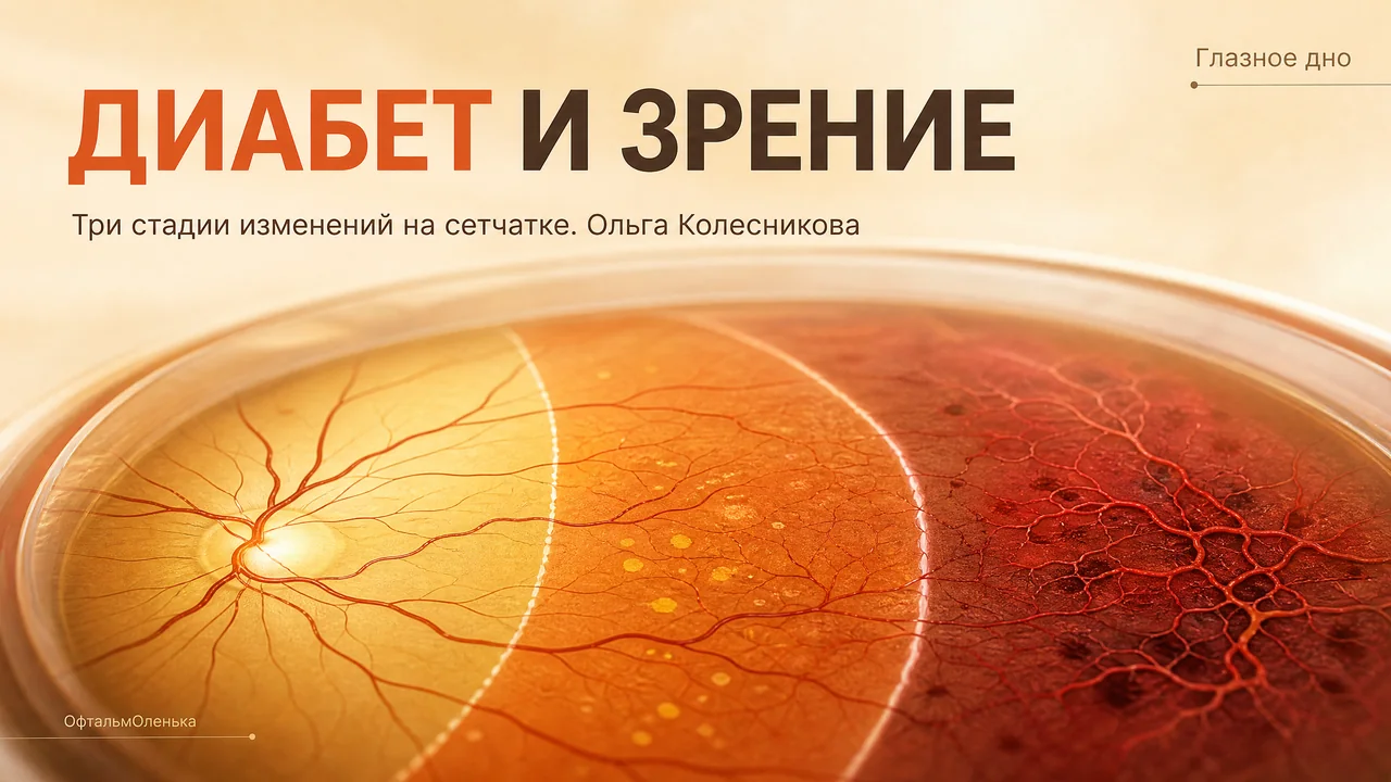 Диабет и зрение: три стадии изменений на глазном дне