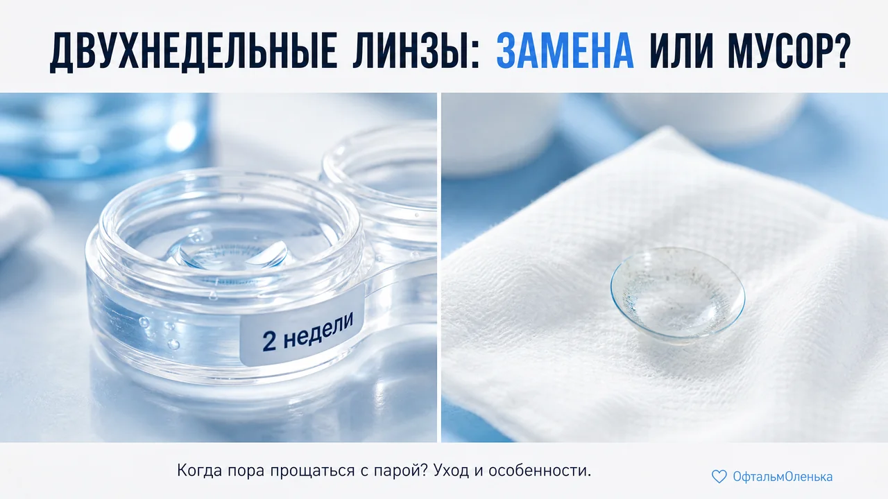 Двухнедельные линзы: кому подходят, как носить и ухаживать