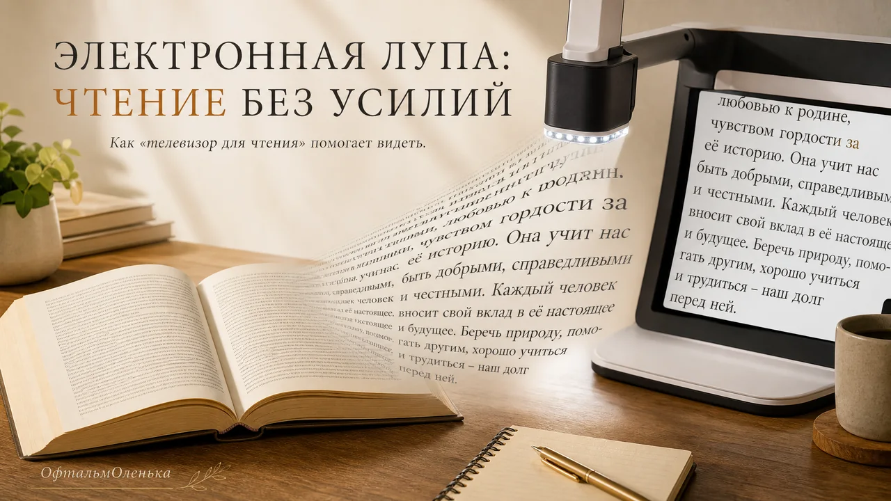 Электронная лупа: как «телевизор для чтения» помогает видеть