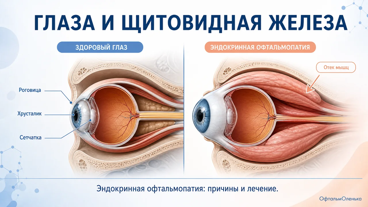 Эндокринная офтальмопатия: почему глаза меняются при болезни щитовидной железы