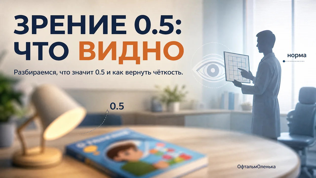 Если зрение 0,5: что это значит и что делать дальше