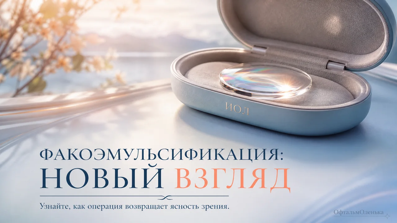 Факоэмульсификация: как проходит замена хрусталика при катаракте