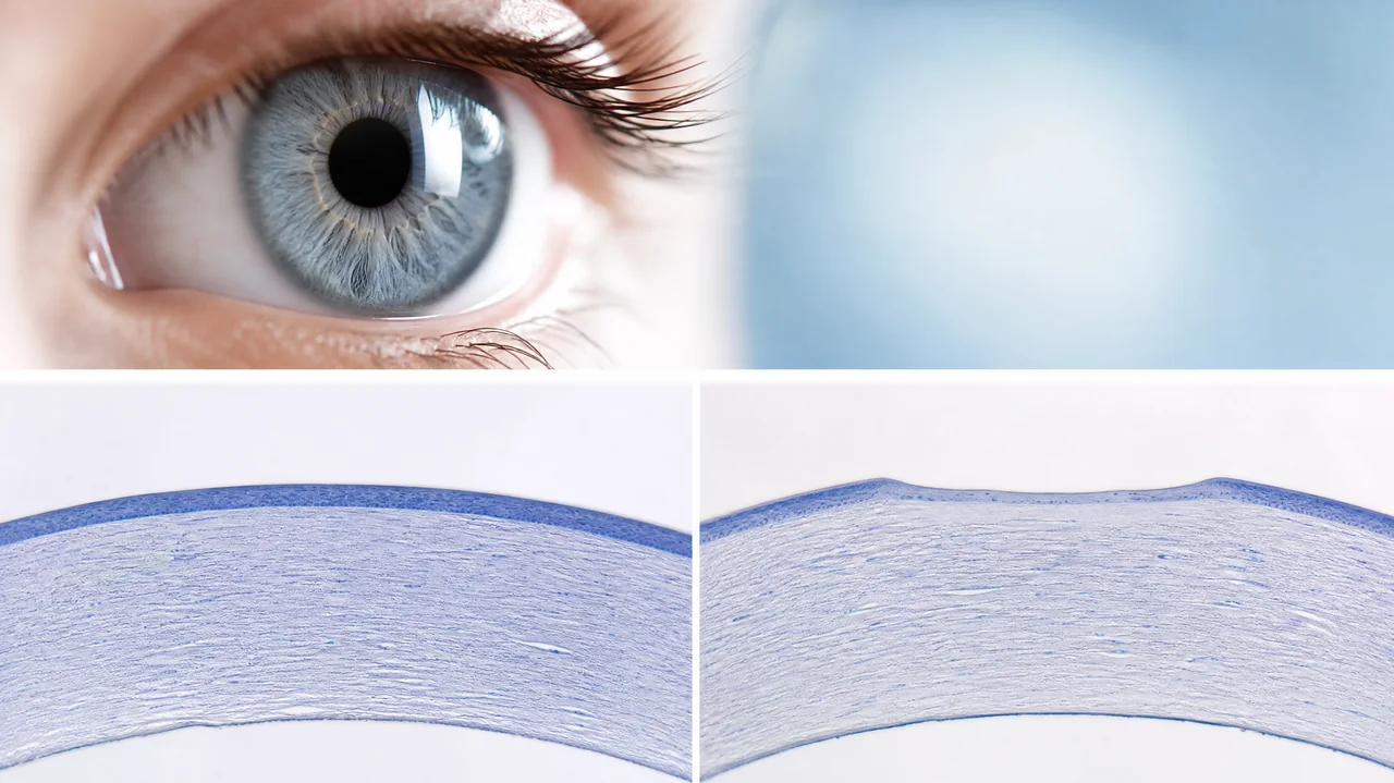 Сравнение точности формирования лоскута роговицы при Femto-LASIK и классическом LASIK.