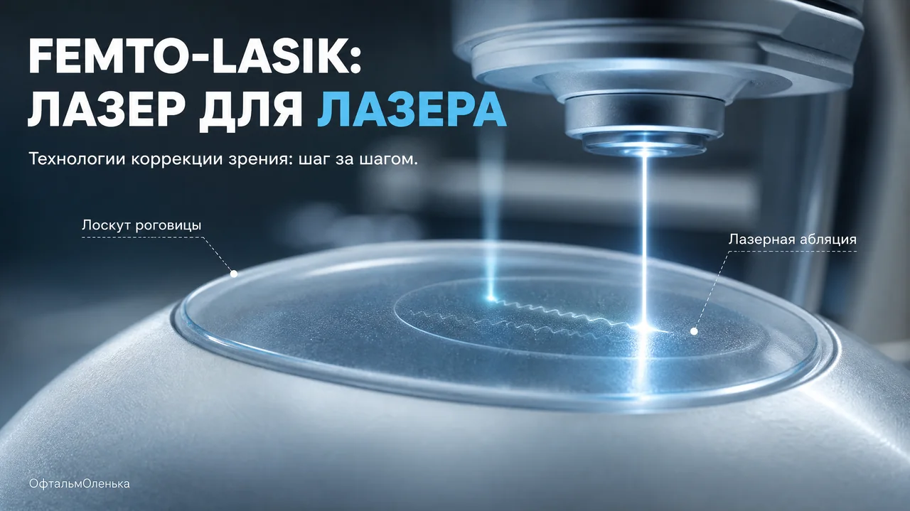Femto-LASIK: когда лазер помогает лазеру в коррекции зрения