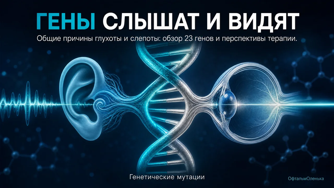 Гены глухоты и слепоты: учёные нашли общие причины нарушения зрения и слуха