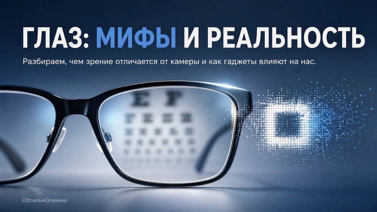 Глаз — не камера: мифы о зрении и гаджетах, которые я слышу на приёме
