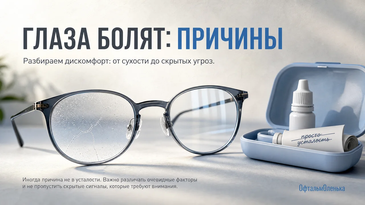Глаза болят: от усталости до тревожных сигналов