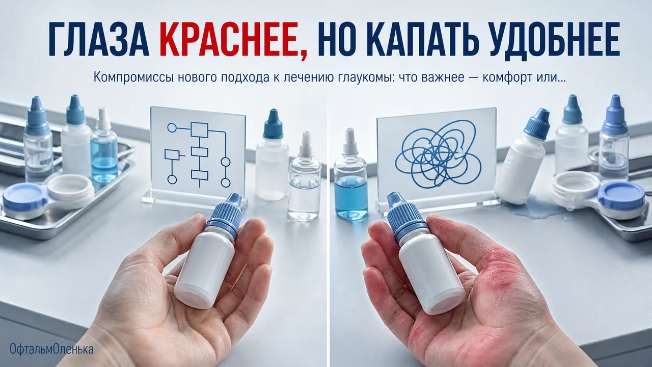 Глаза краснее, но капать удобнее: что показал новый режим лечения глаукомы