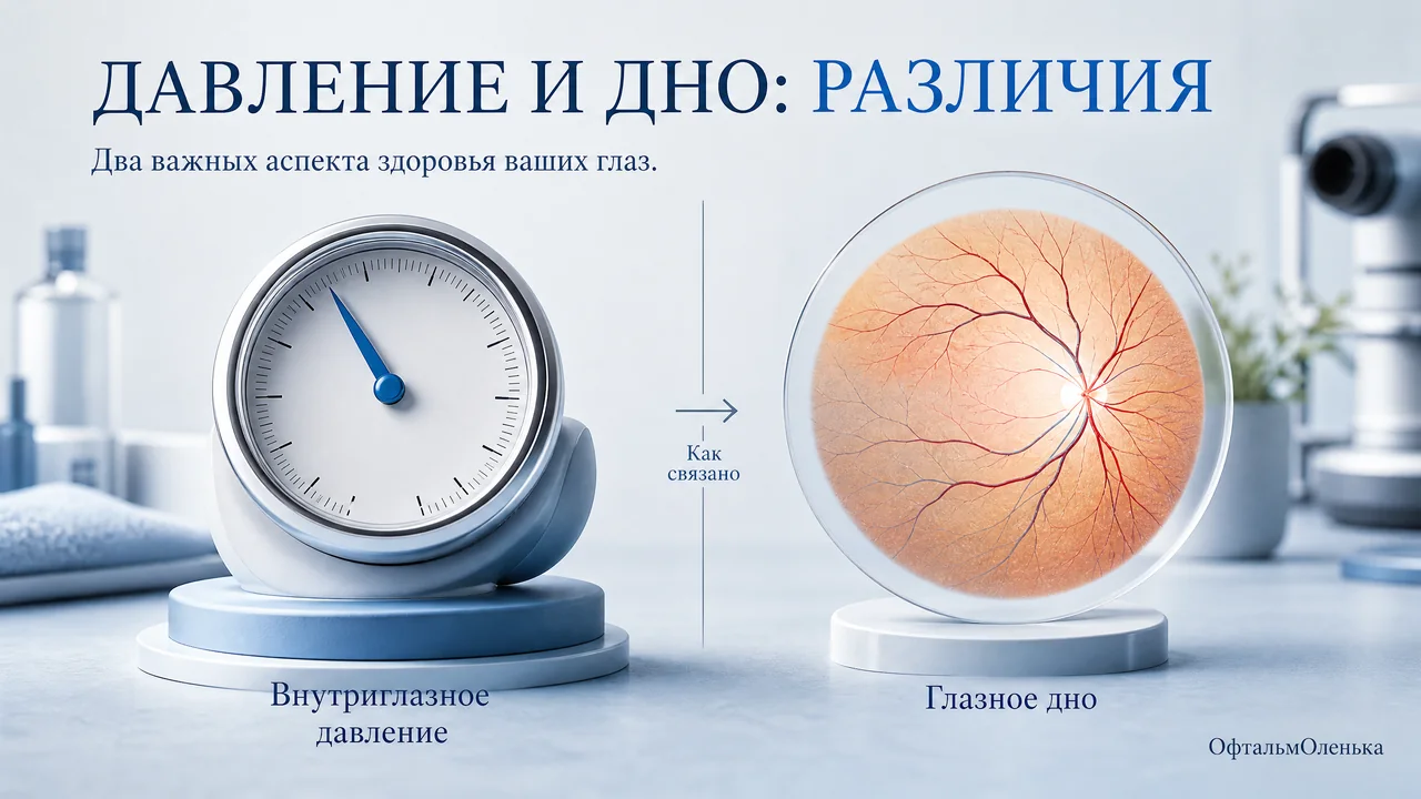 Глазное давление и глазное дно — не одно и то же