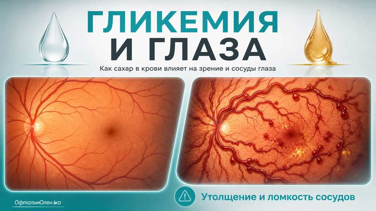 Гликемия: что это простыми словами и как сахар в крови отражается на глазах