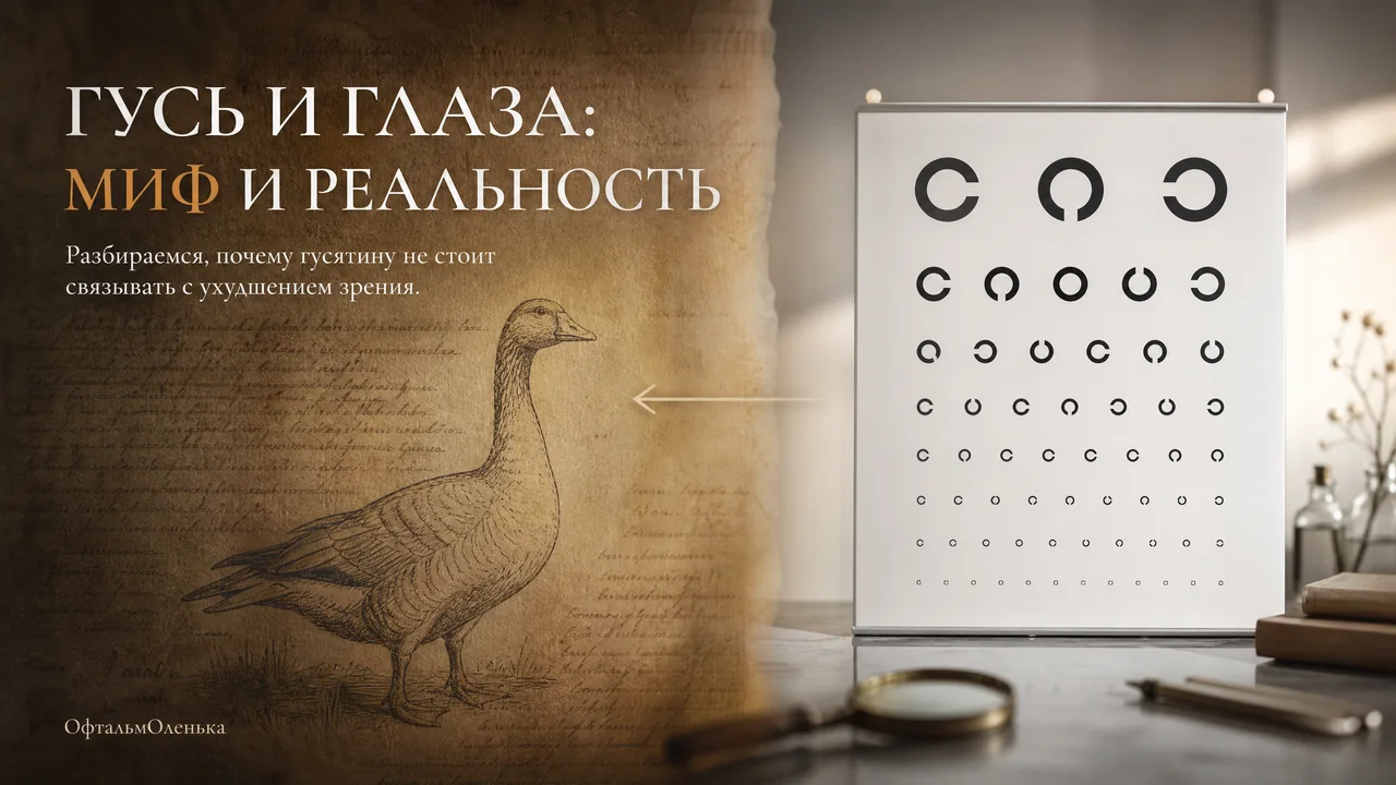 Гусь и зрение: откуда взялся миф, что гусятина сажает глаза