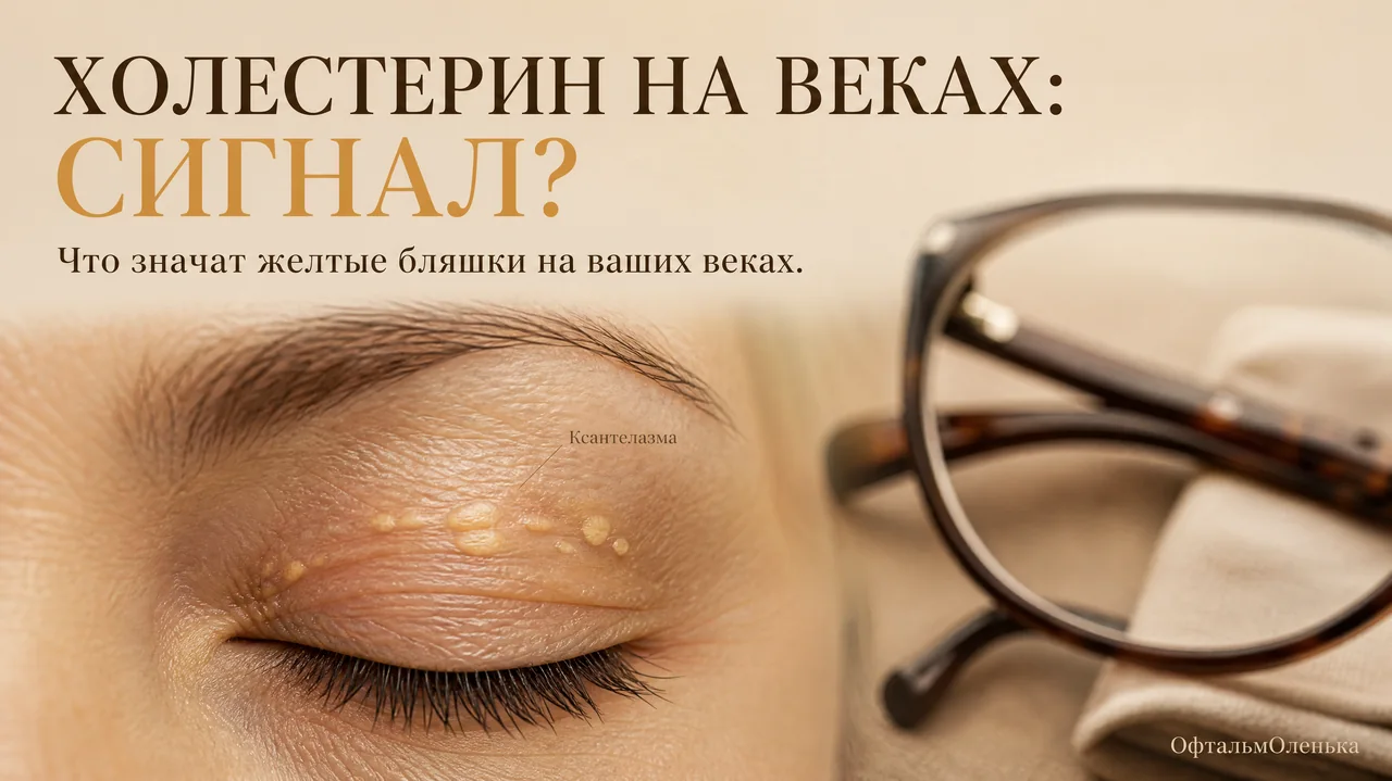 Холестерин на веках: как называется и о чём это говорит