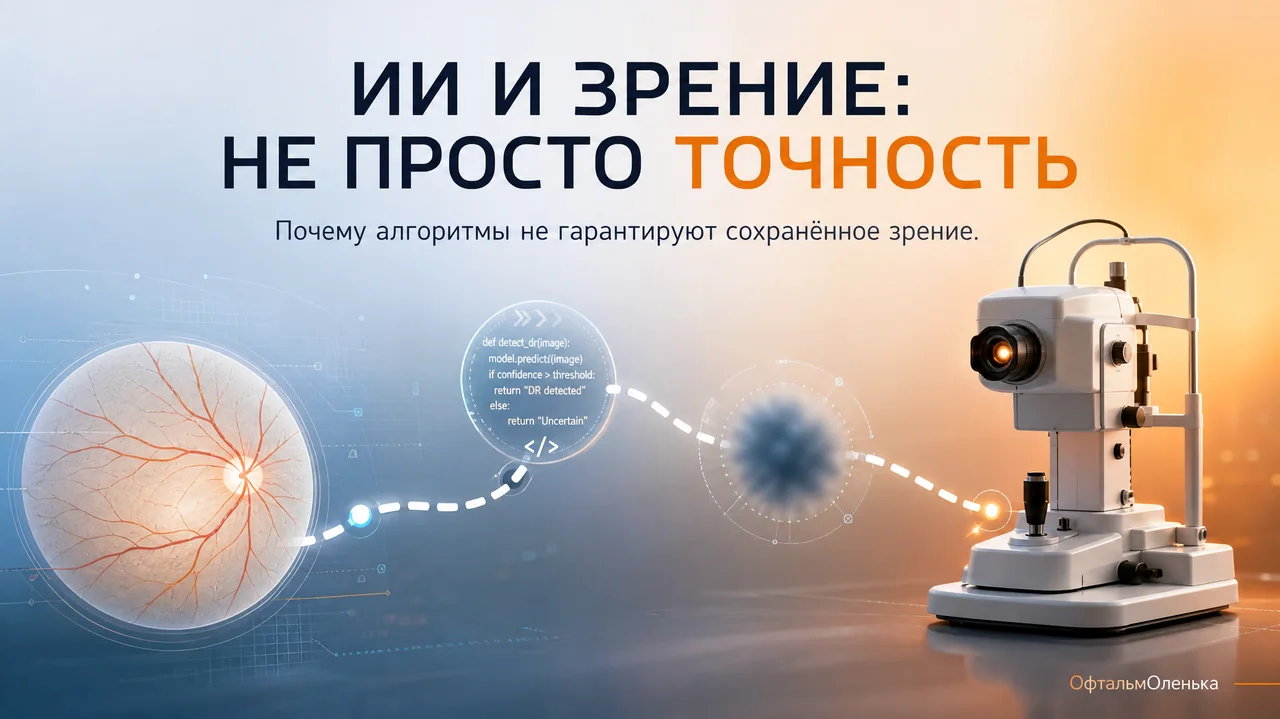 ИИ против диабетической ретинопатии: почему точный алгоритм — это ещё не спасённое зрение