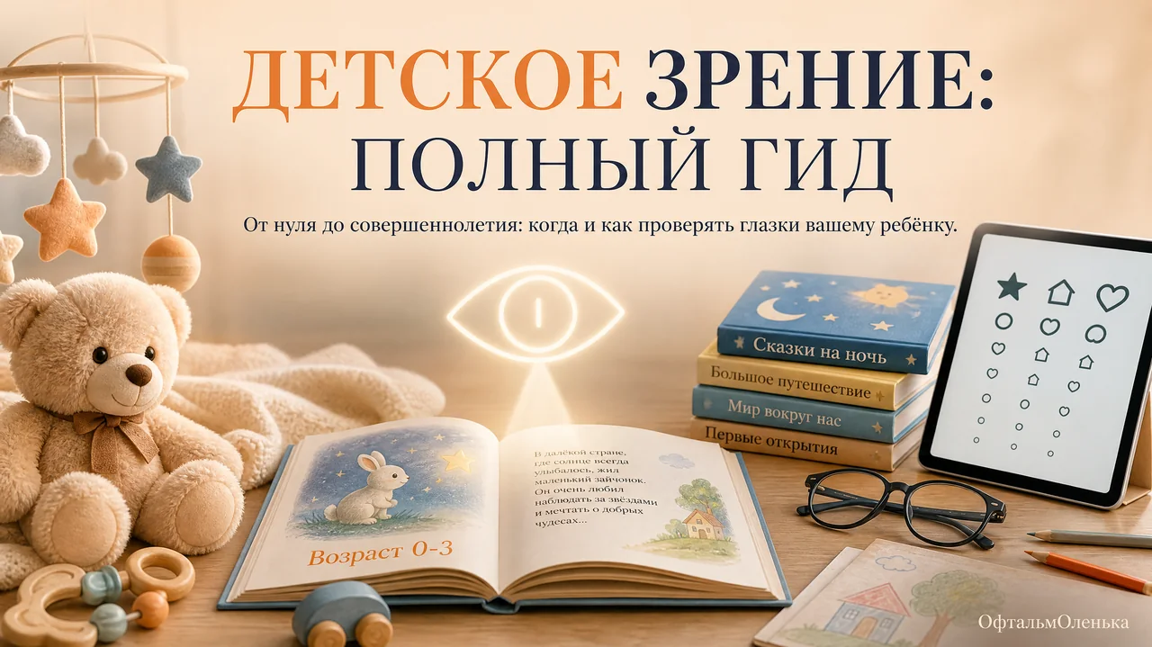 Как и когда проверять зрение ребёнку: полный гид от офтальмолога