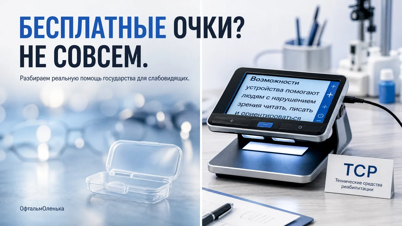 Как получить бесплатные очки от государства и кому они положены