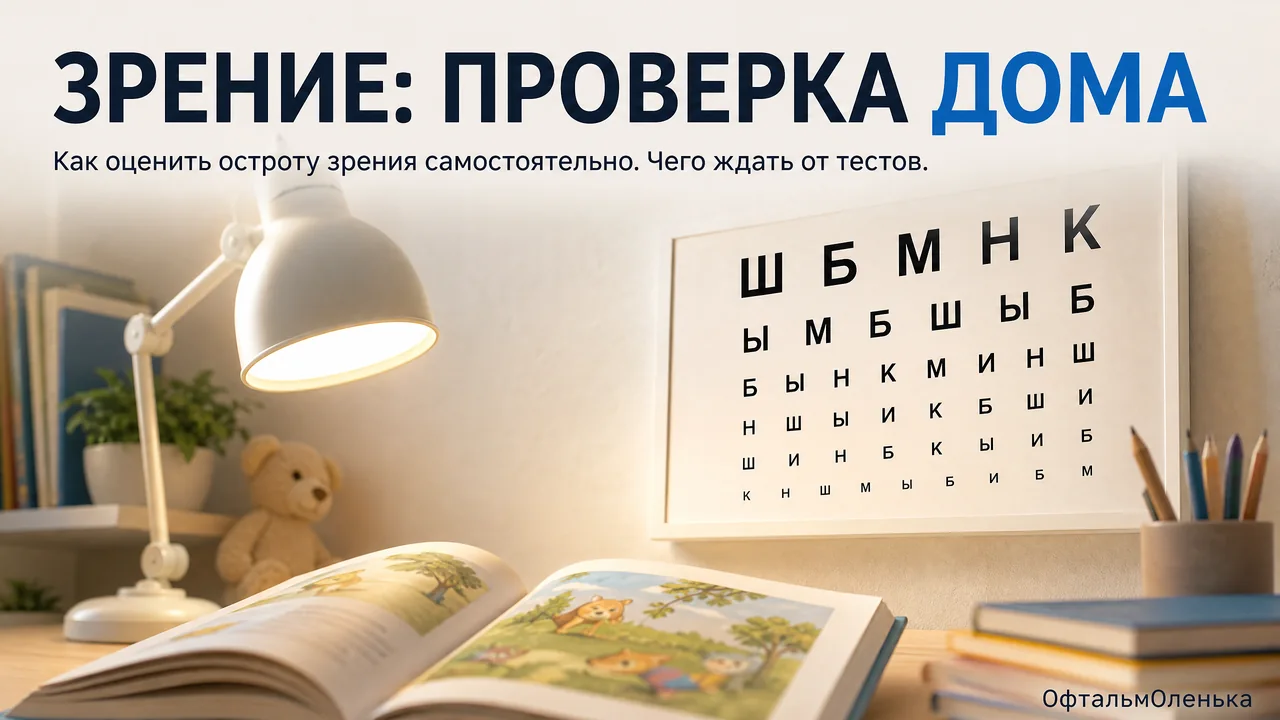 Как проверить зрение дома? Таблицы и тесты для самодиагностики
