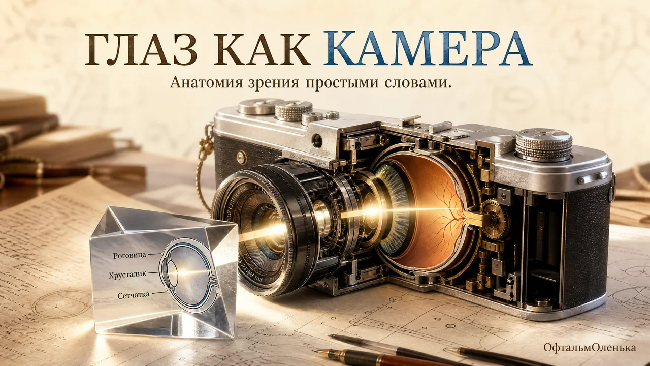 Как устроен глаз и почему он видит: объясняю на пальцах