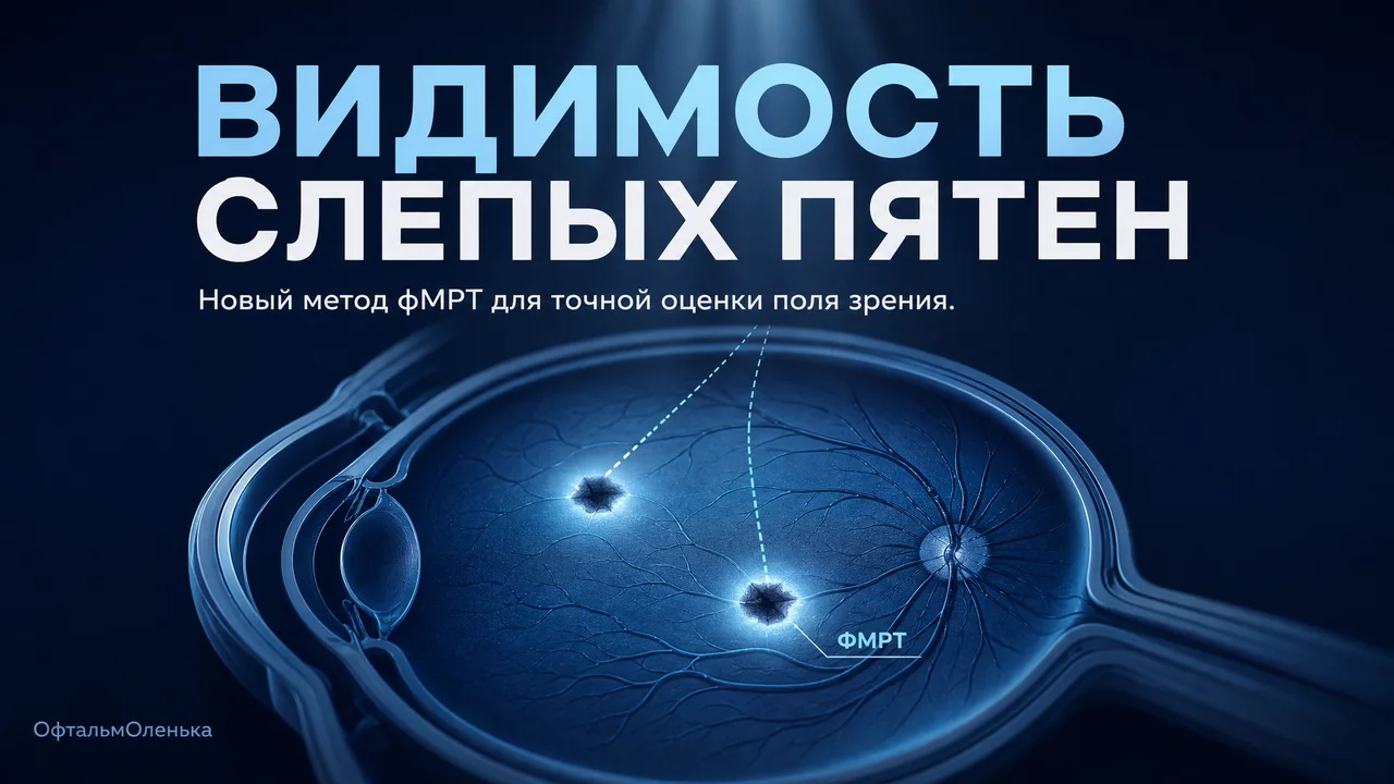 Как увидеть слепые пятна, если пациент не может сфокусироваться? Новый метод фМРТ