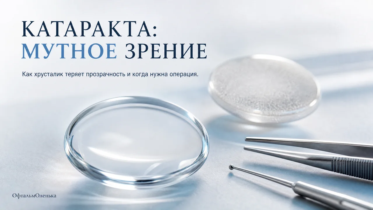Катаракта: почему зрение мутнеет и когда пора к офтальмохирургу