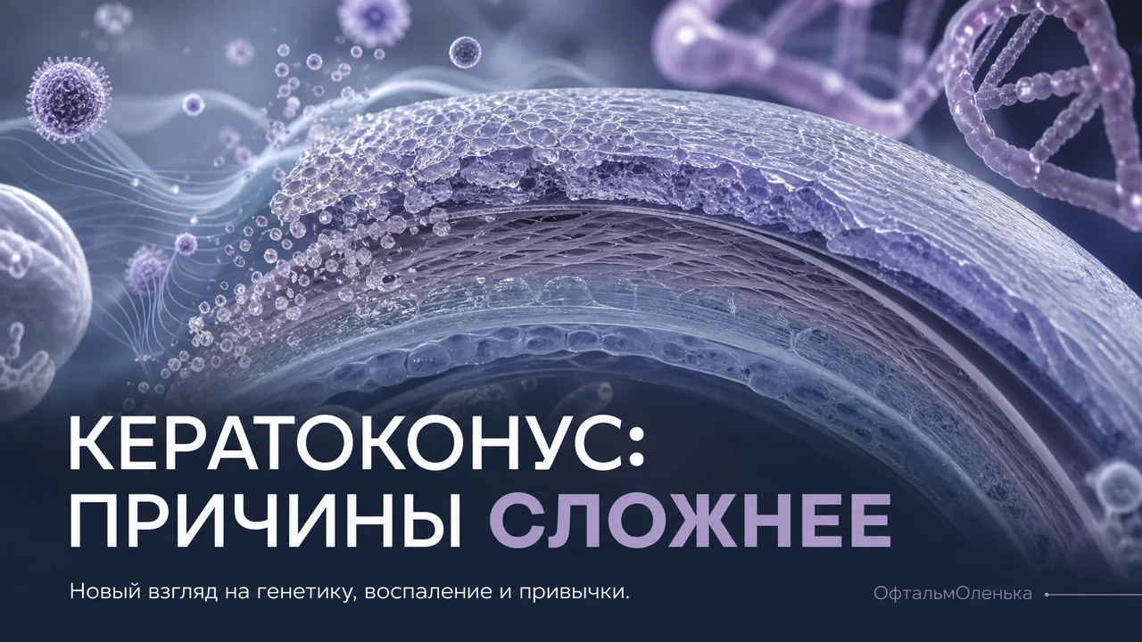 Кератоконус не просто «слабая роговица». Что учёные узнали о его настоящих причинах?