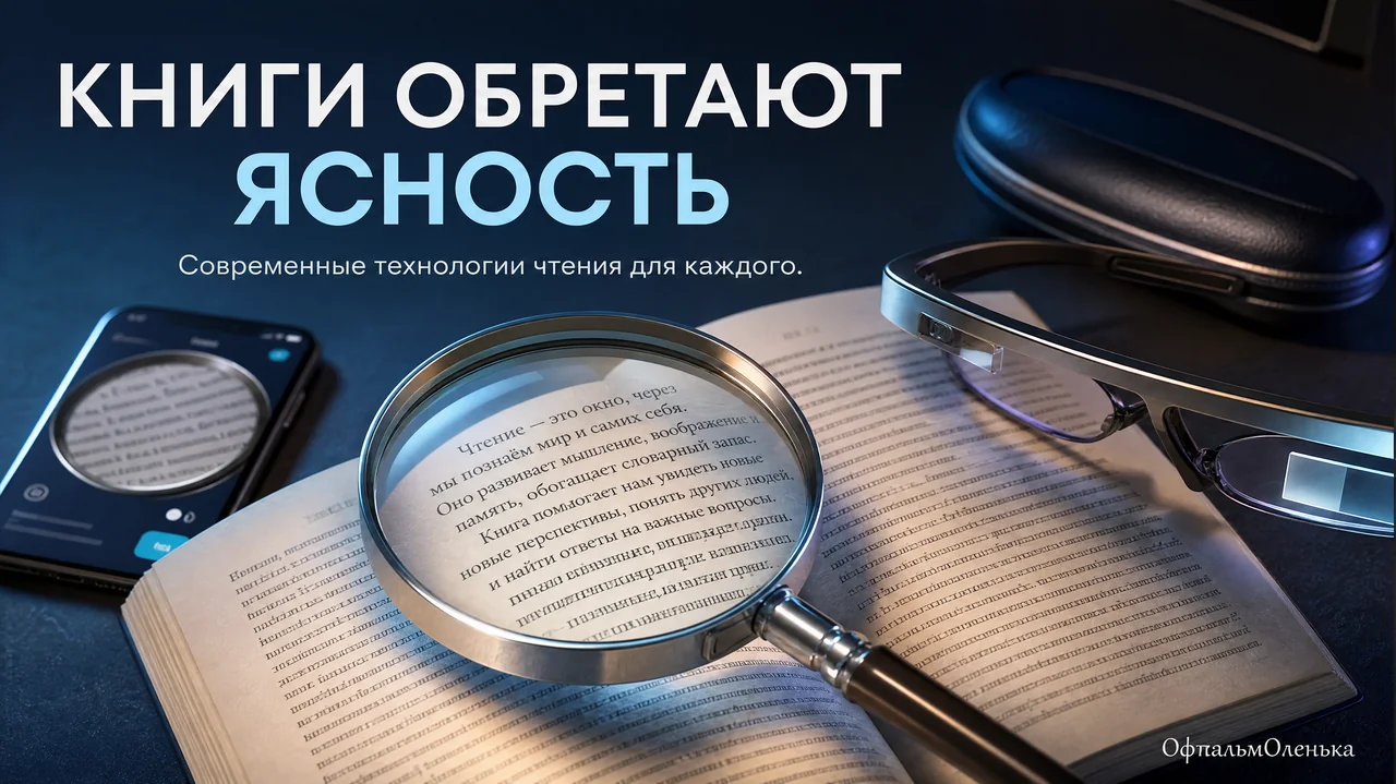 Книги для слабовидящих: не только крупный шрифт