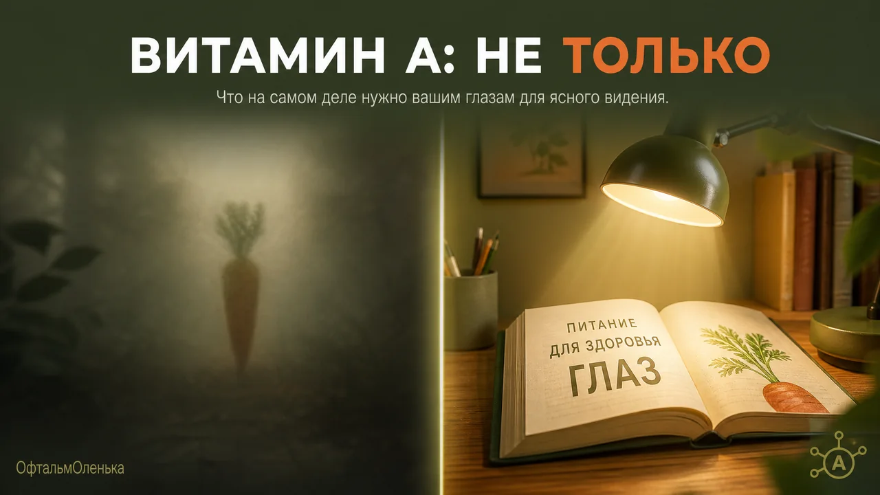 Когда глазам не хватает витамина А: не только про морковку