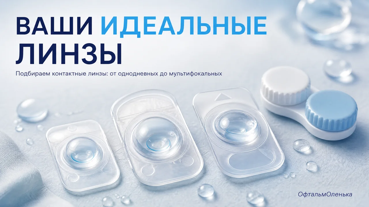 Контактные линзы: как мы с вами подберём те самые