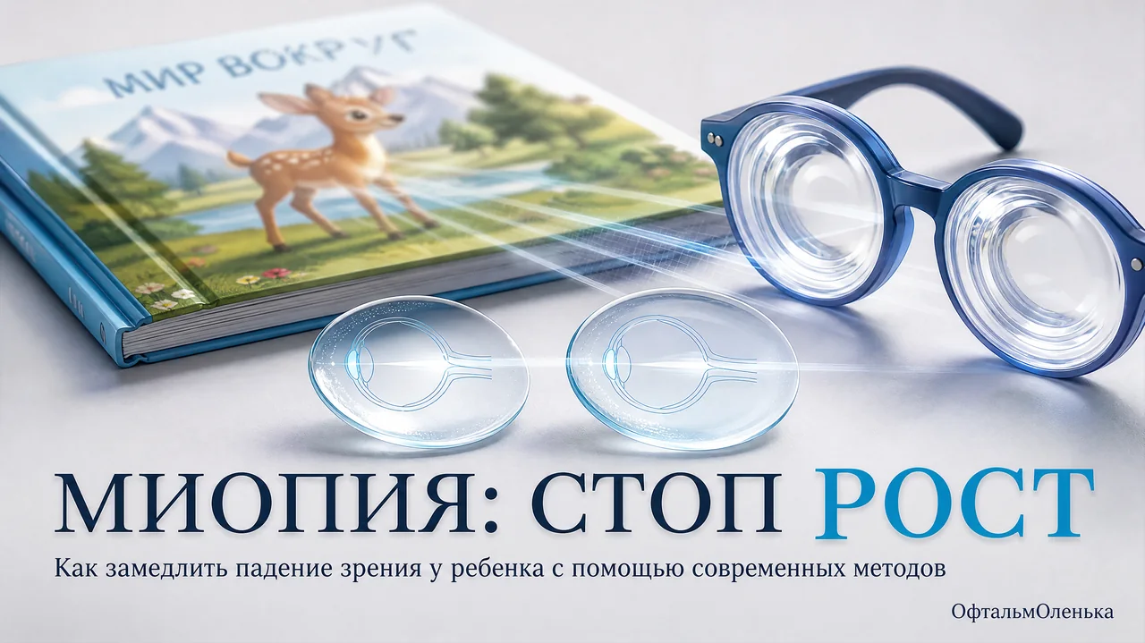 Контроль миопии: как замедлить падение зрения у ребёнка