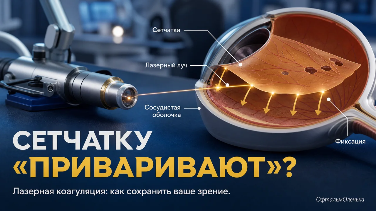Лазерная коагуляция сетчатки: зачем «приваривают» глазное дно