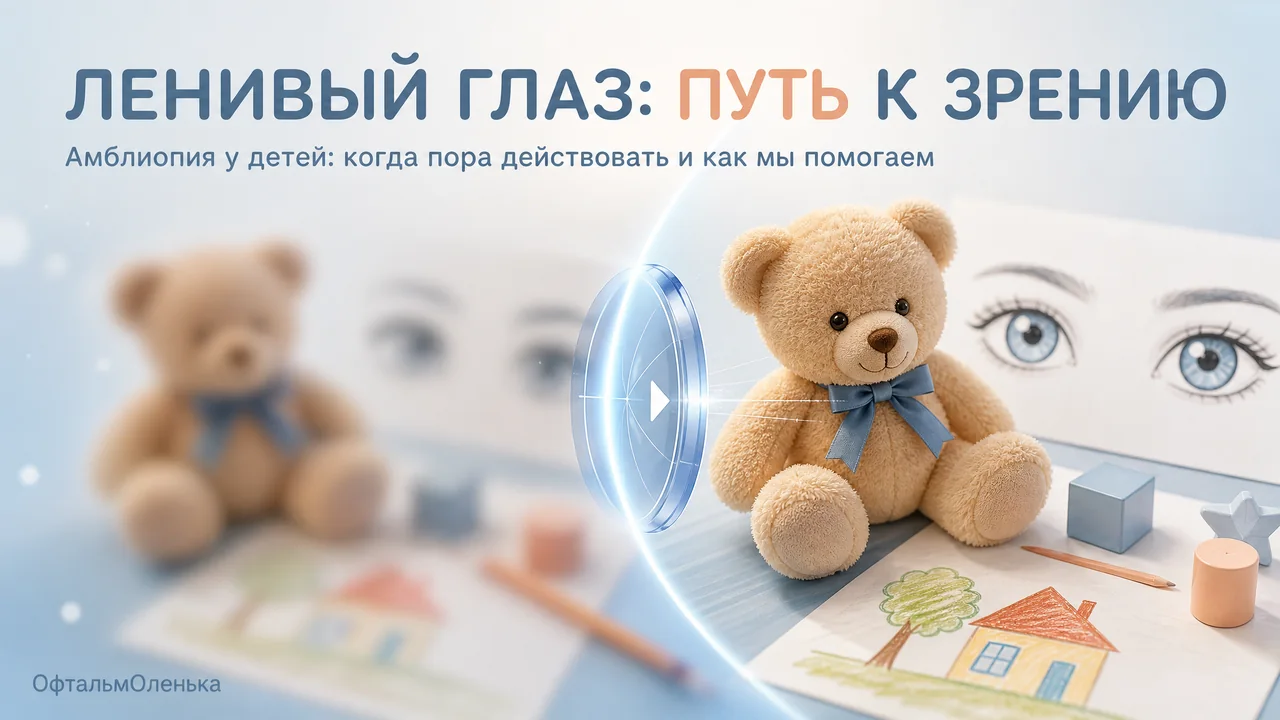 Ленивый глаз» у ребёнка: что такое амблиопия и как мы её лечим