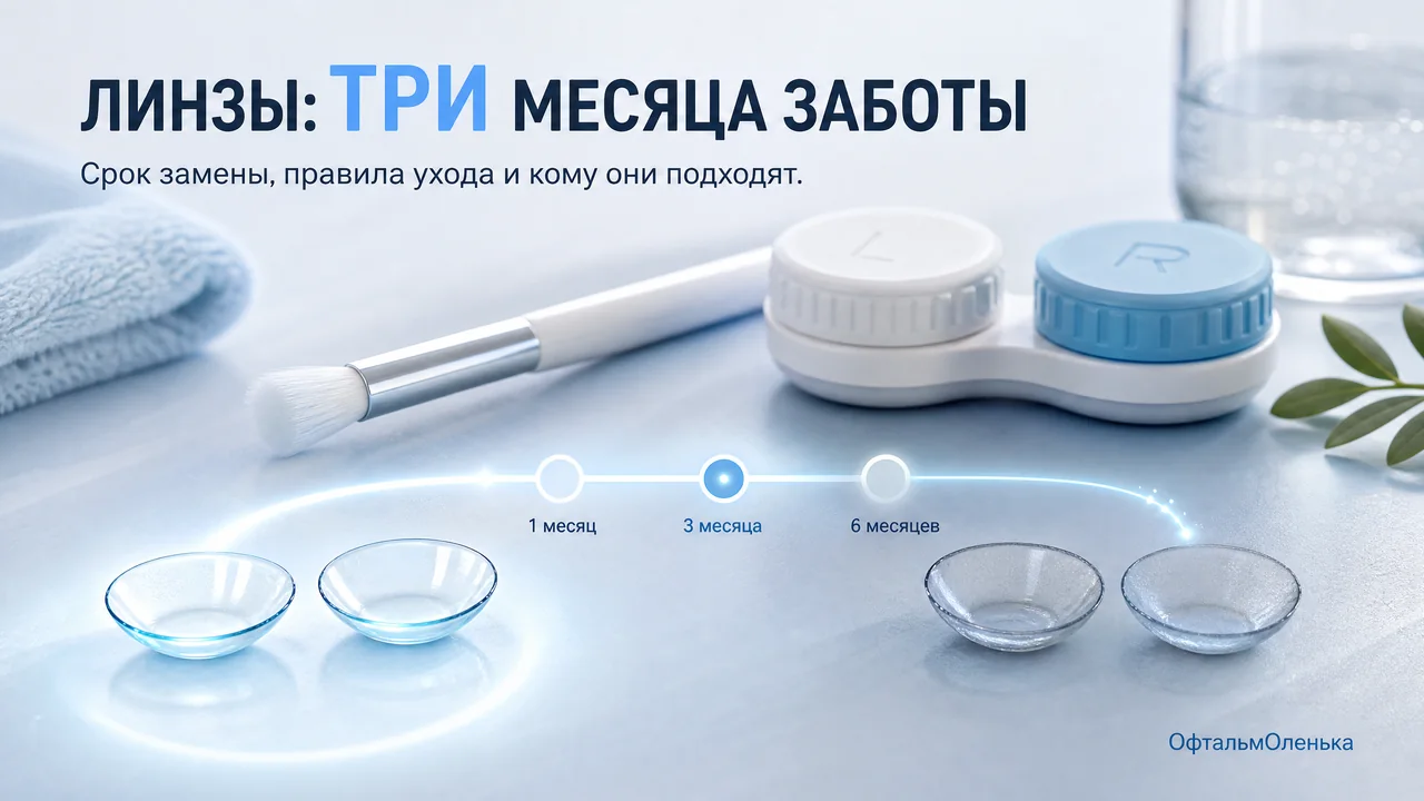 Линзы ежеквартальной замены: что это, кому подходят и как носить