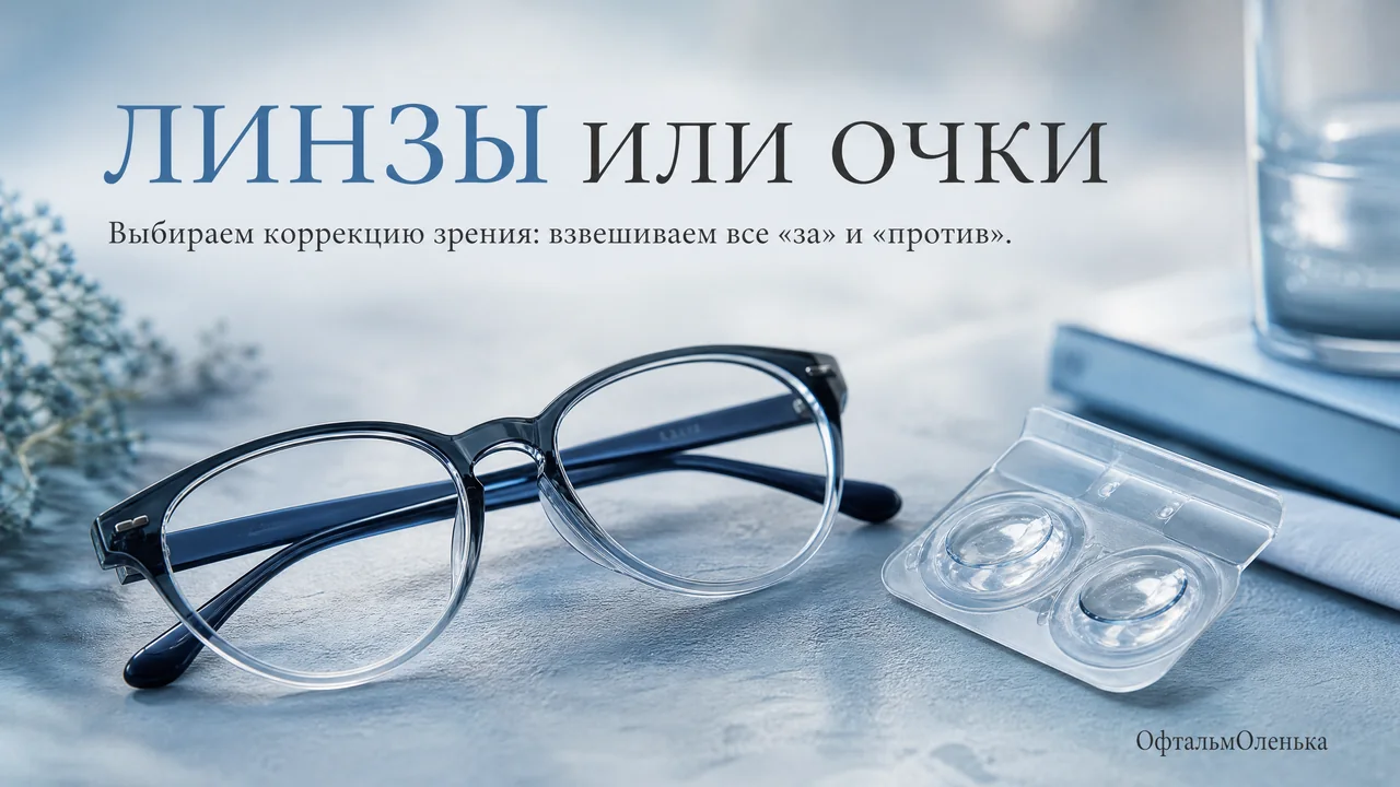 Линзы или очки: плюсы и минусы, о которых я рассказываю на приёме