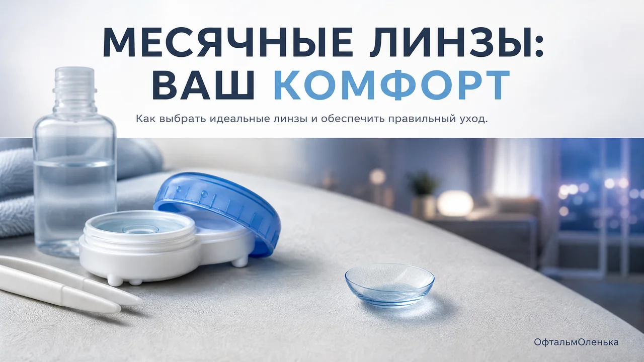 Линзы месячного ношения: как выбрать и что делать каждый вечер