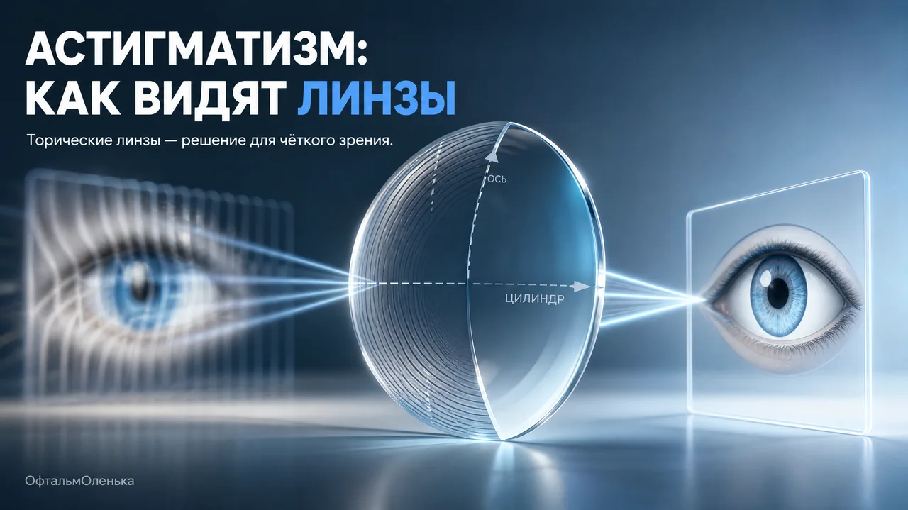 Линзы при астигматизме: можно ли и как это работает?