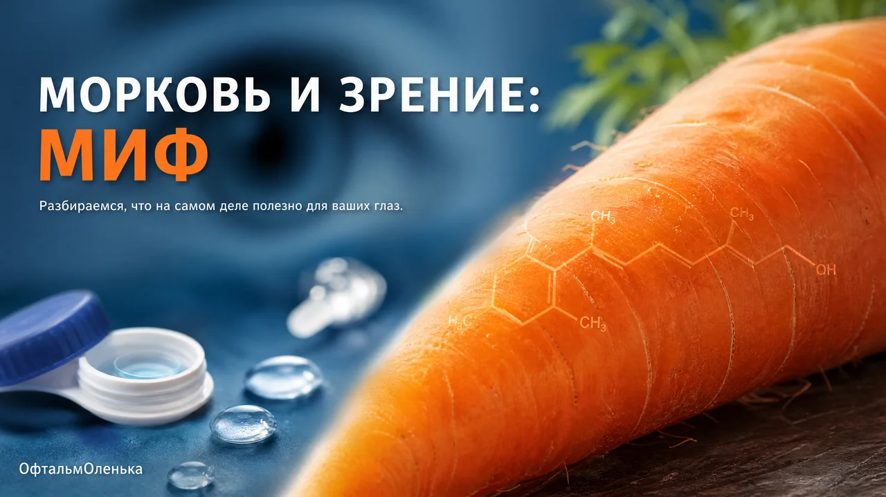 Морковь и зрение: вся правда о витамине А