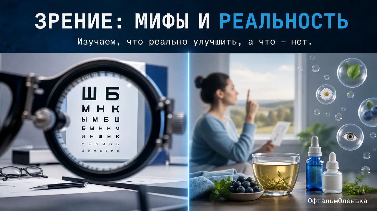 Можно ли улучшить зрение без очков и операций?