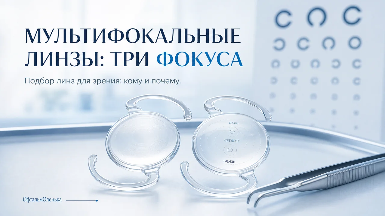 Мультифокальные линзы: как их подбирают и почему они подходят не всем
