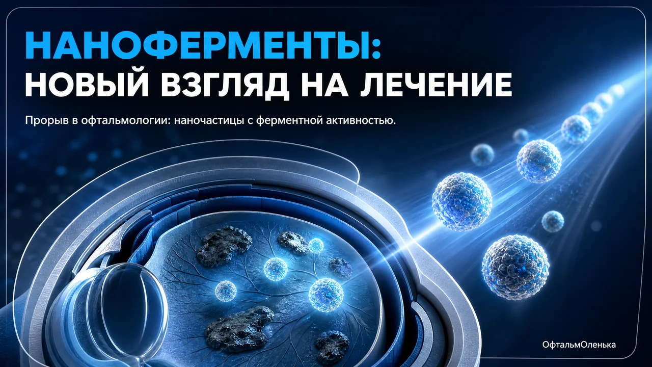 Наночастицы с ферментной активностью против болезней глаз: разбор большого обзора