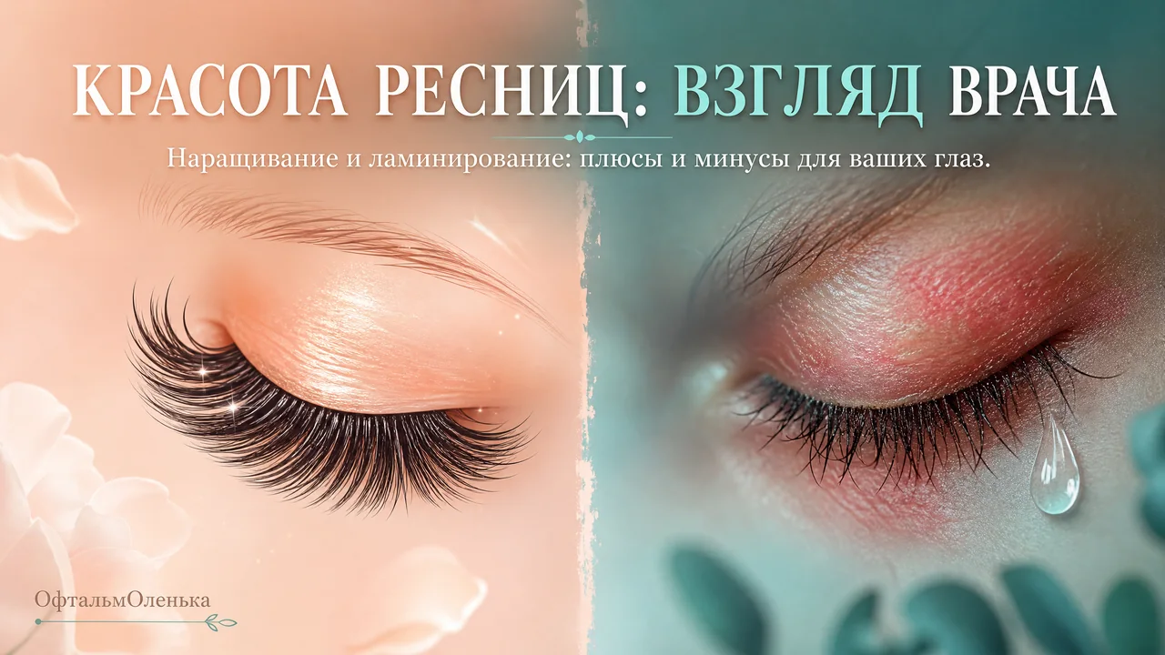 Наращивание и ламинирование ресниц: взгляд офтальмолога на красоту