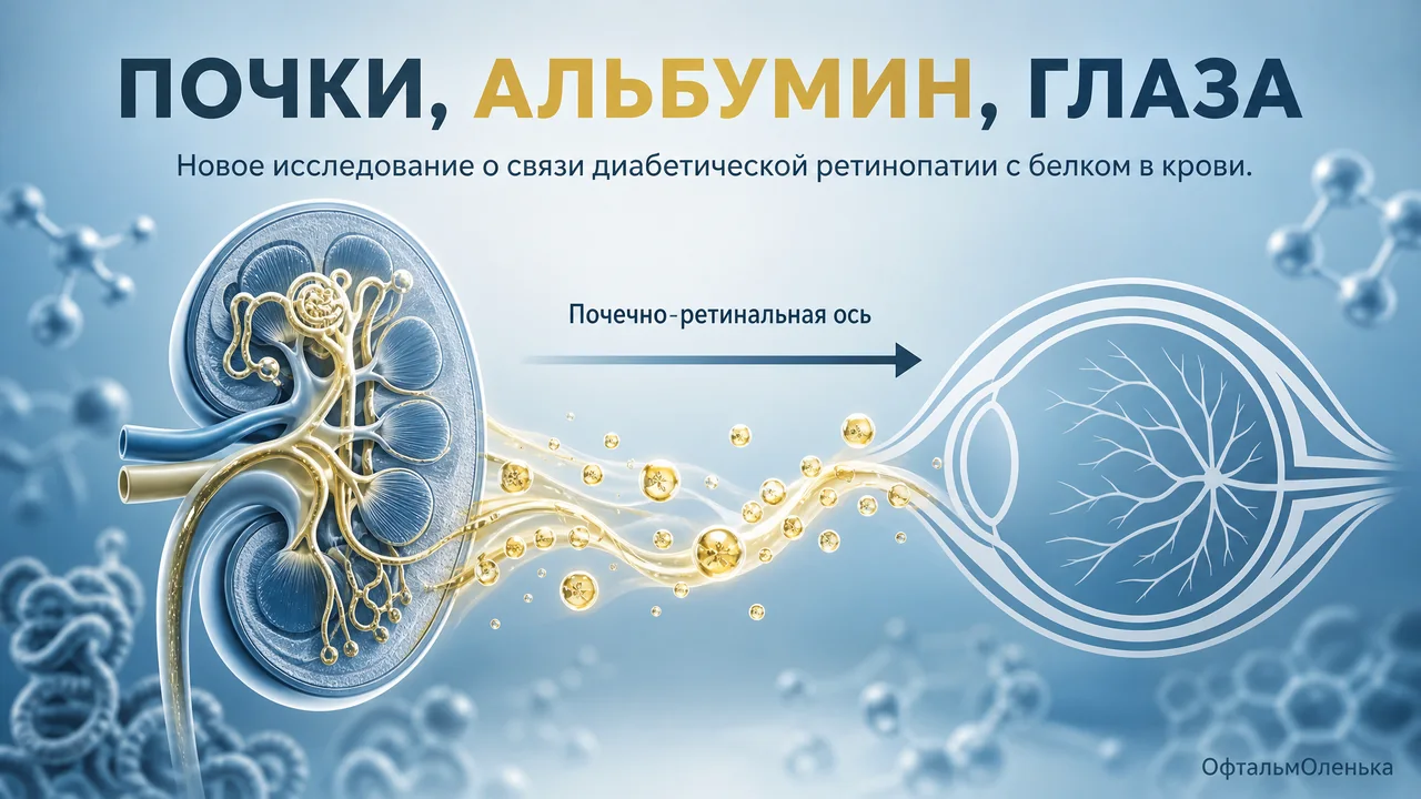 Низкий альбумин и диабетическая ретинопатия: при чём здесь почки?