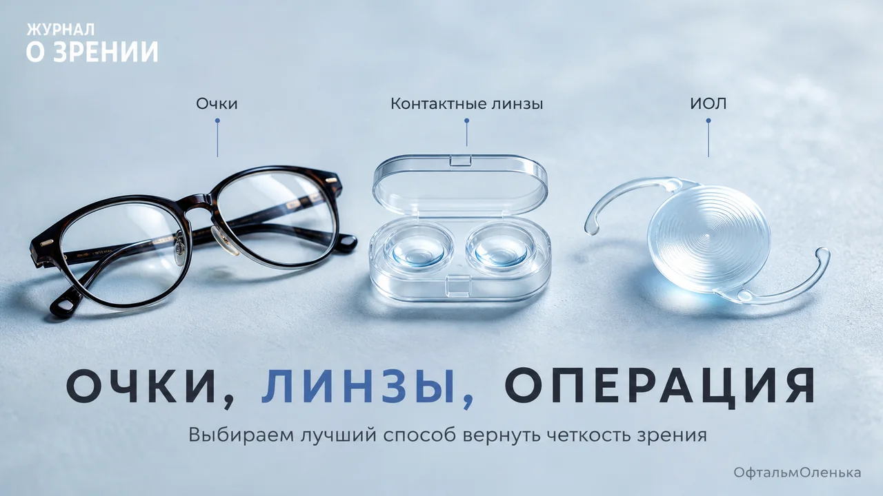 Очки, контакты или операция: как выбрать «линзу» для глаз
