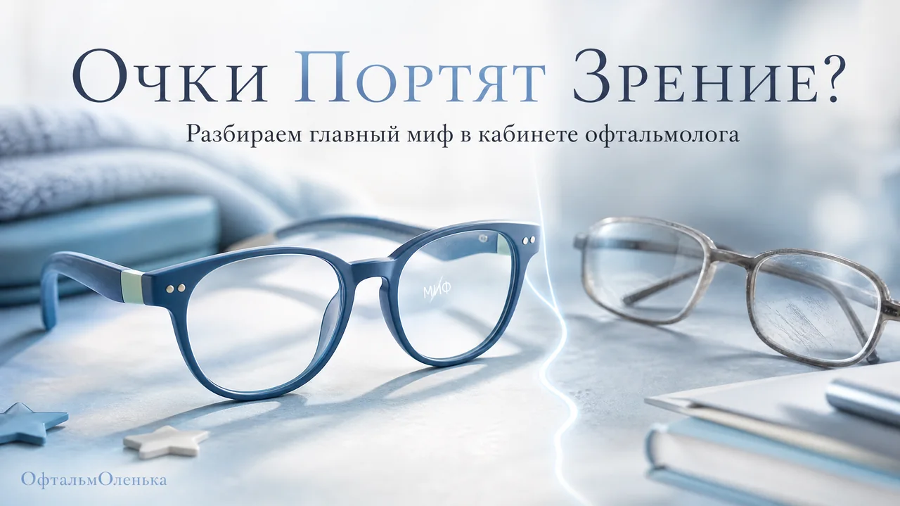 Очки портят зрение? Разбираем главный миф в кабинете офтальмолога