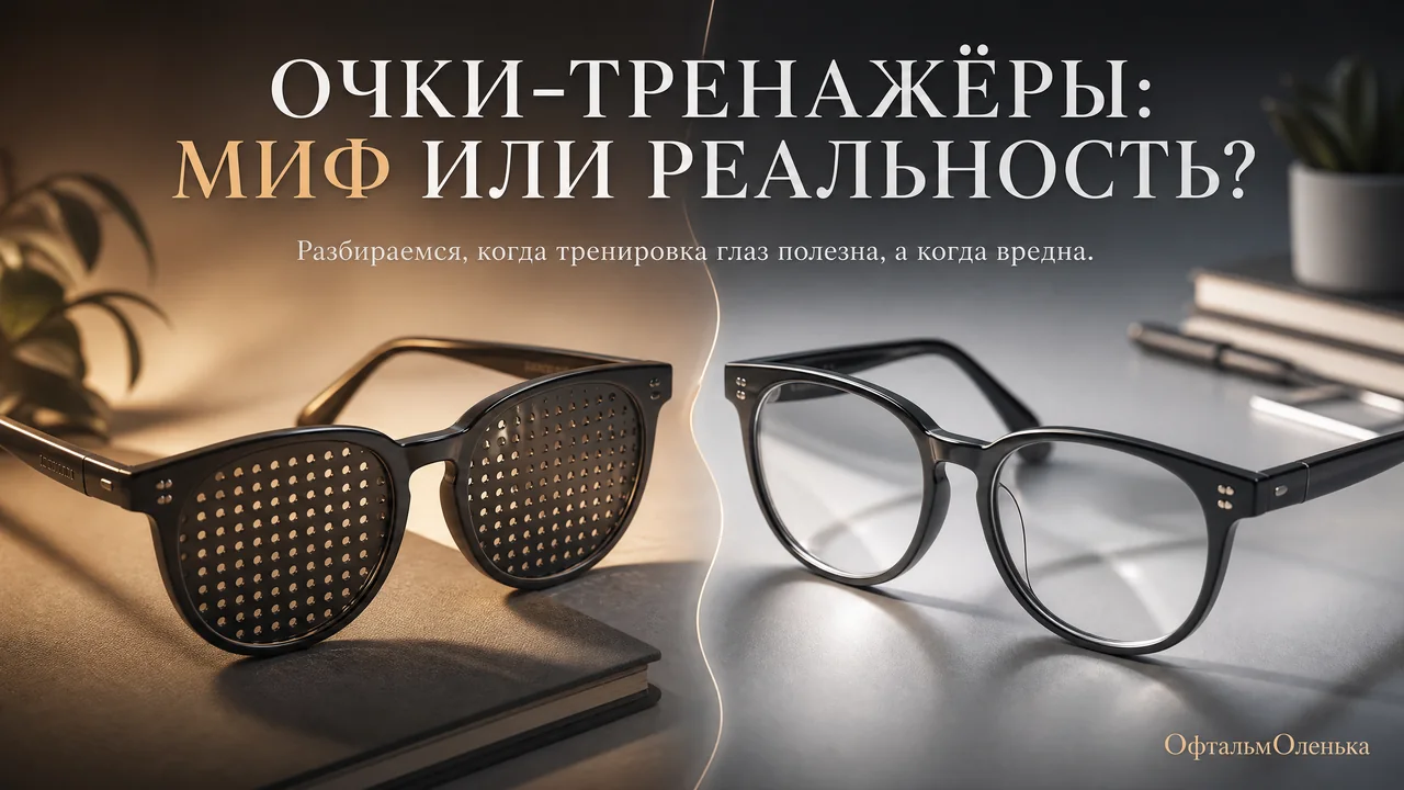 Очки-тренажёры для глаз: есть ли польза и может ли быть вред