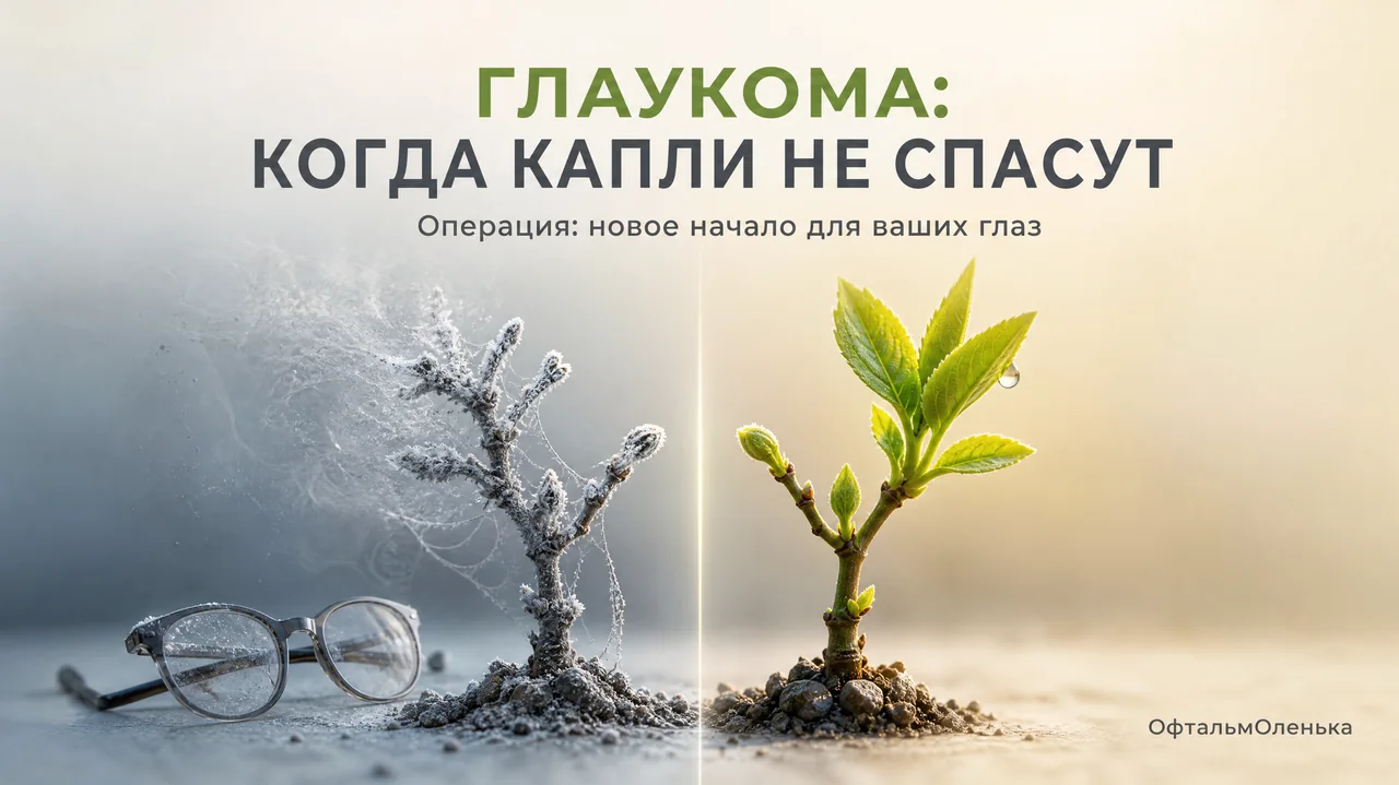 Операция при глаукоме: когда капель уже мало и что будет дальше