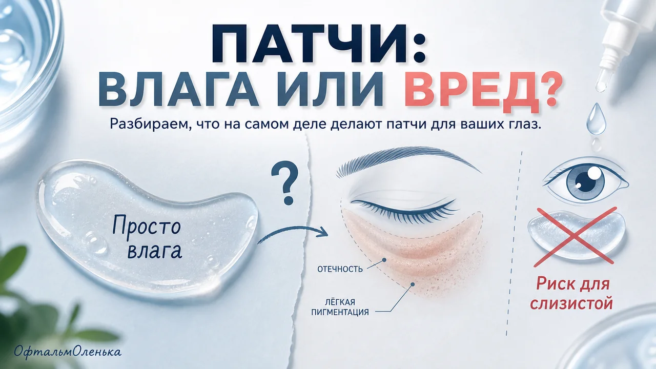 Патчи под глаза: волшебство или просто влажный компресс? Взгляд офтальмолога