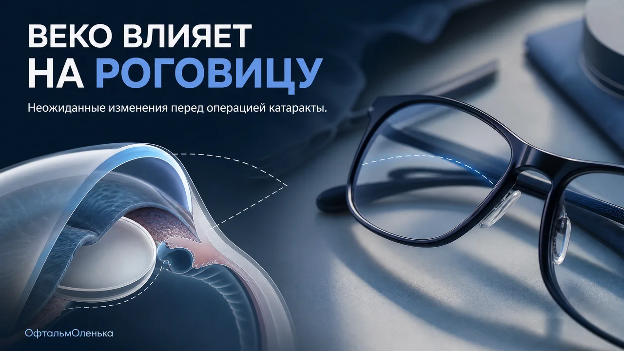Пластика верхнего века перед операцией от катаракты слегка меняет роговицу: что это значит