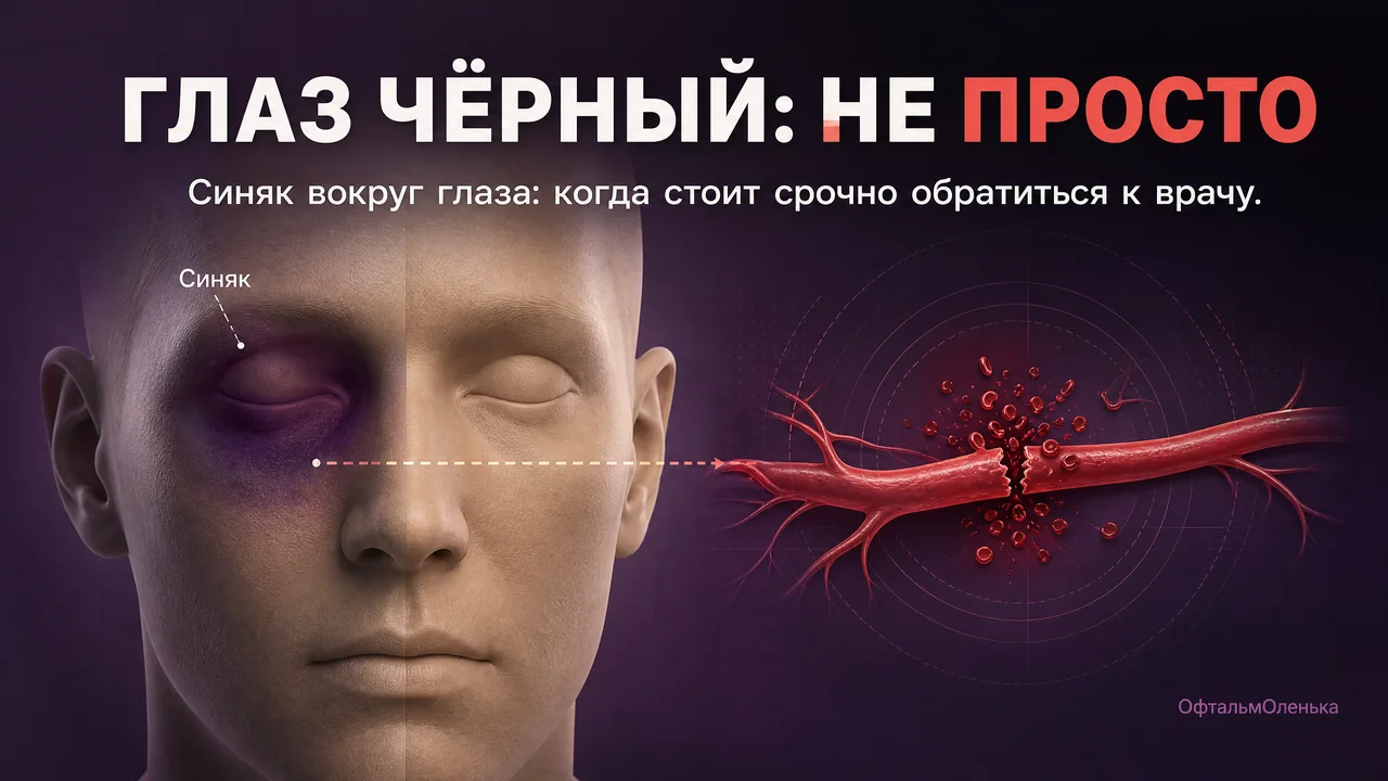 Почему глаз стал чёрным: синяк под глазом и когда это не просто ушиб