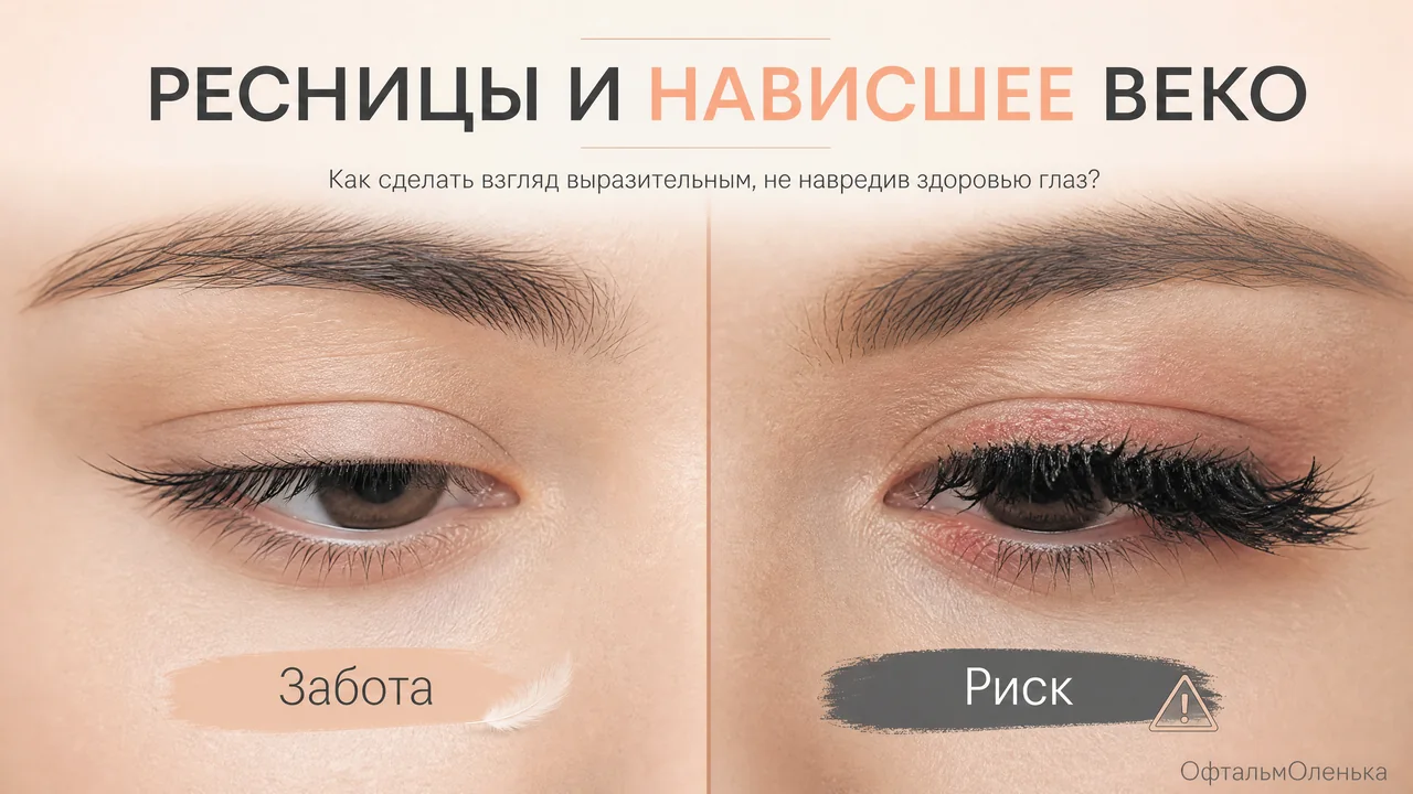 Ресницы для нависшего века: взгляд офтальмолога
